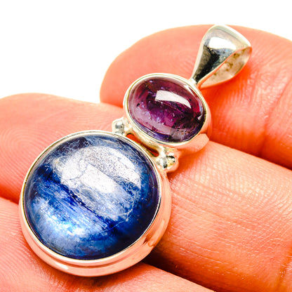 Kyanite, Tanzanite Pendants handcrafted by Ana Silver Co - PD758811