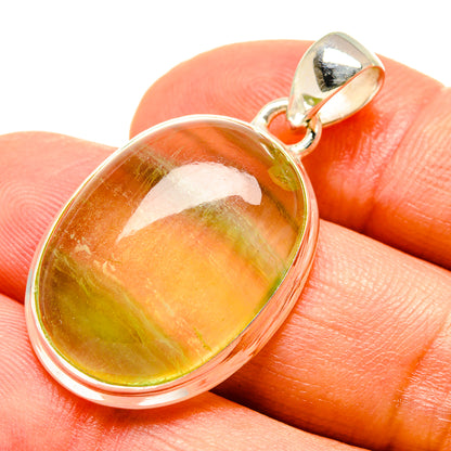 Green Fluorite Pendants handcrafted by Ana Silver Co - PD758827