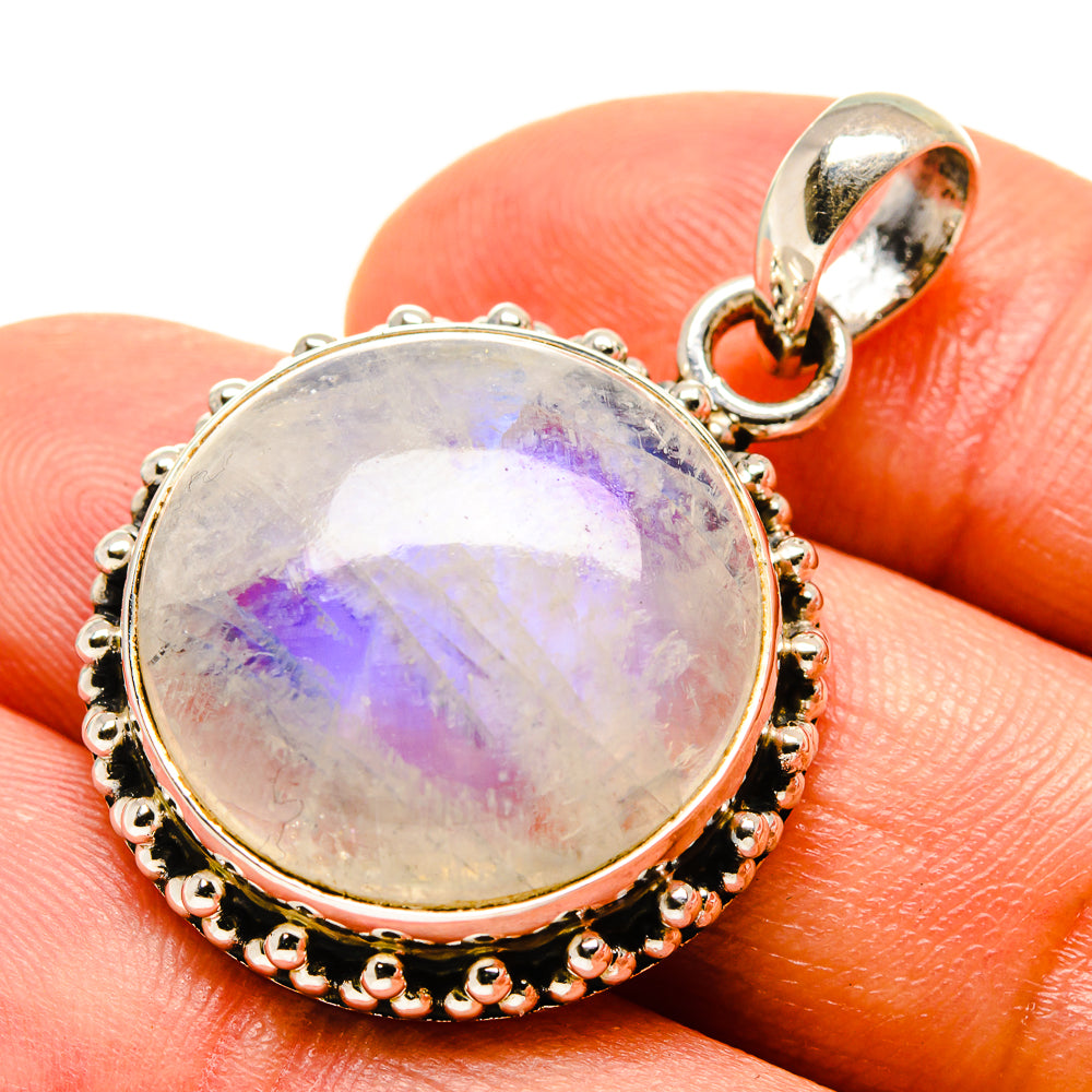 Rainbow Moonstone Pendants handcrafted by Ana Silver Co - PD758830