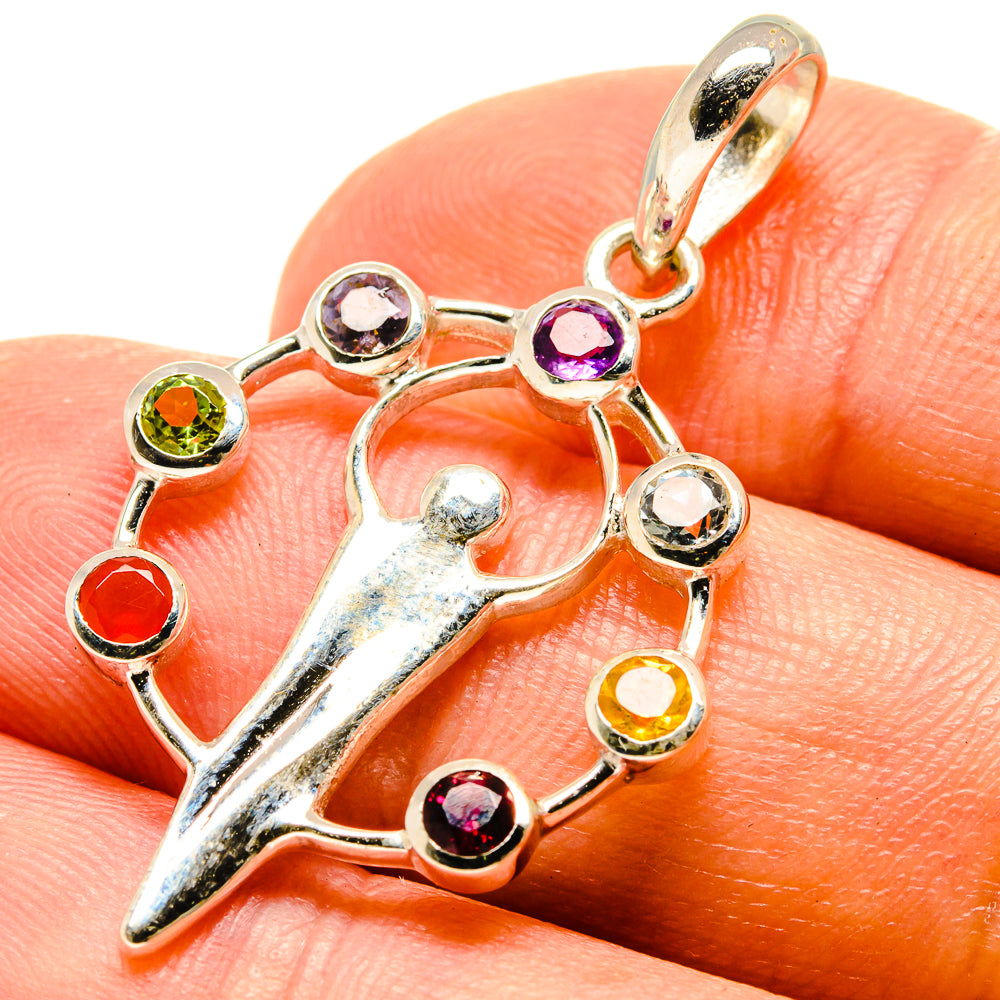 Multi-Stone Chakra Pendants handcrafted by Ana Silver Co - PD758836