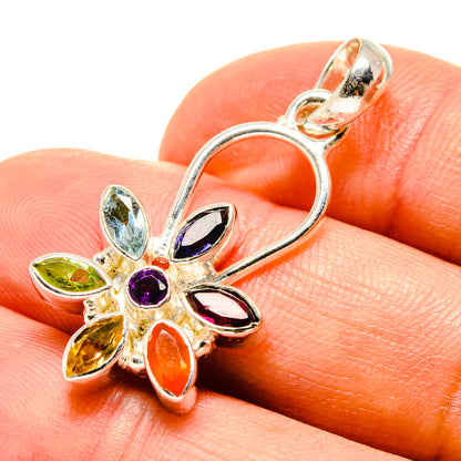 Multi-Stone Chakra Pendants handcrafted by Ana Silver Co - PD758842