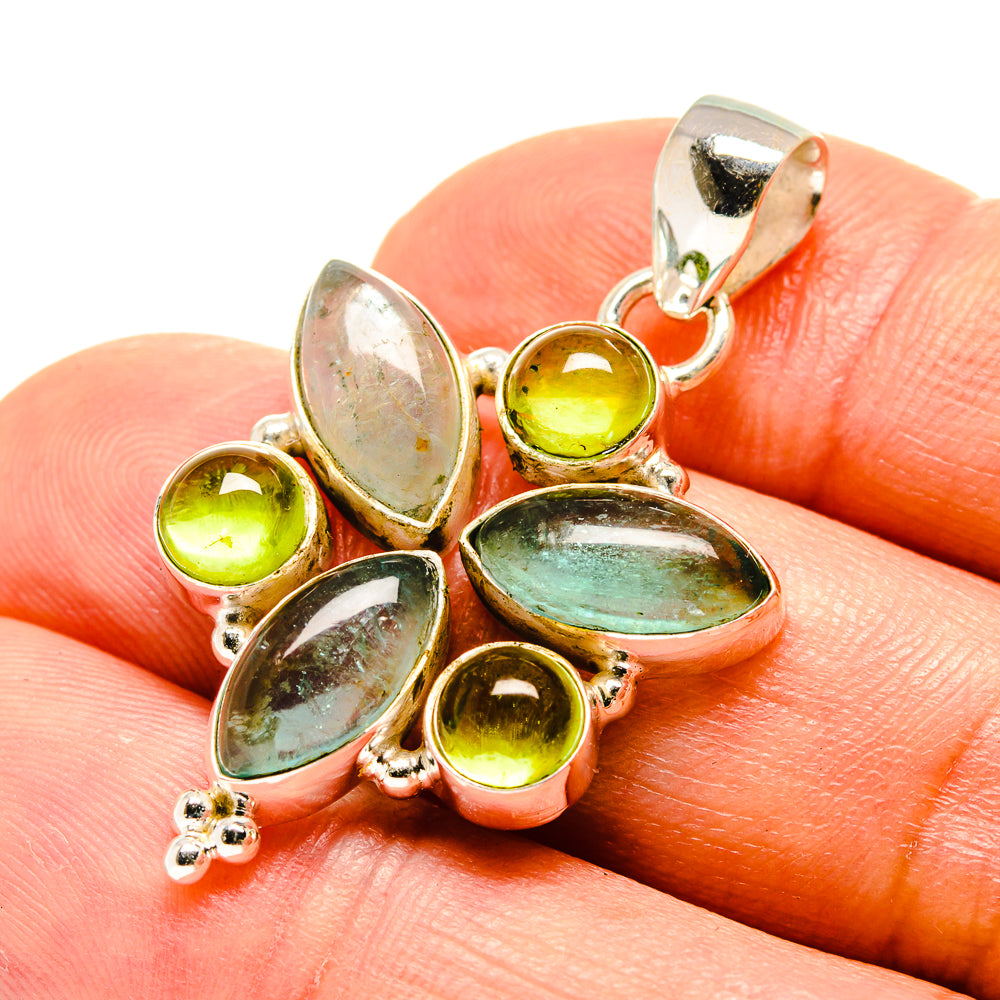 Green Fluorite Pendants handcrafted by Ana Silver Co - PD758847