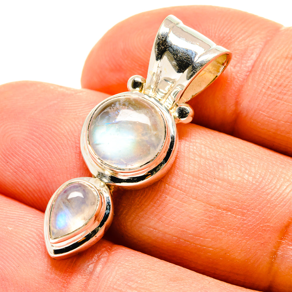 Rainbow Moonstone Pendants handcrafted by Ana Silver Co - PD758851