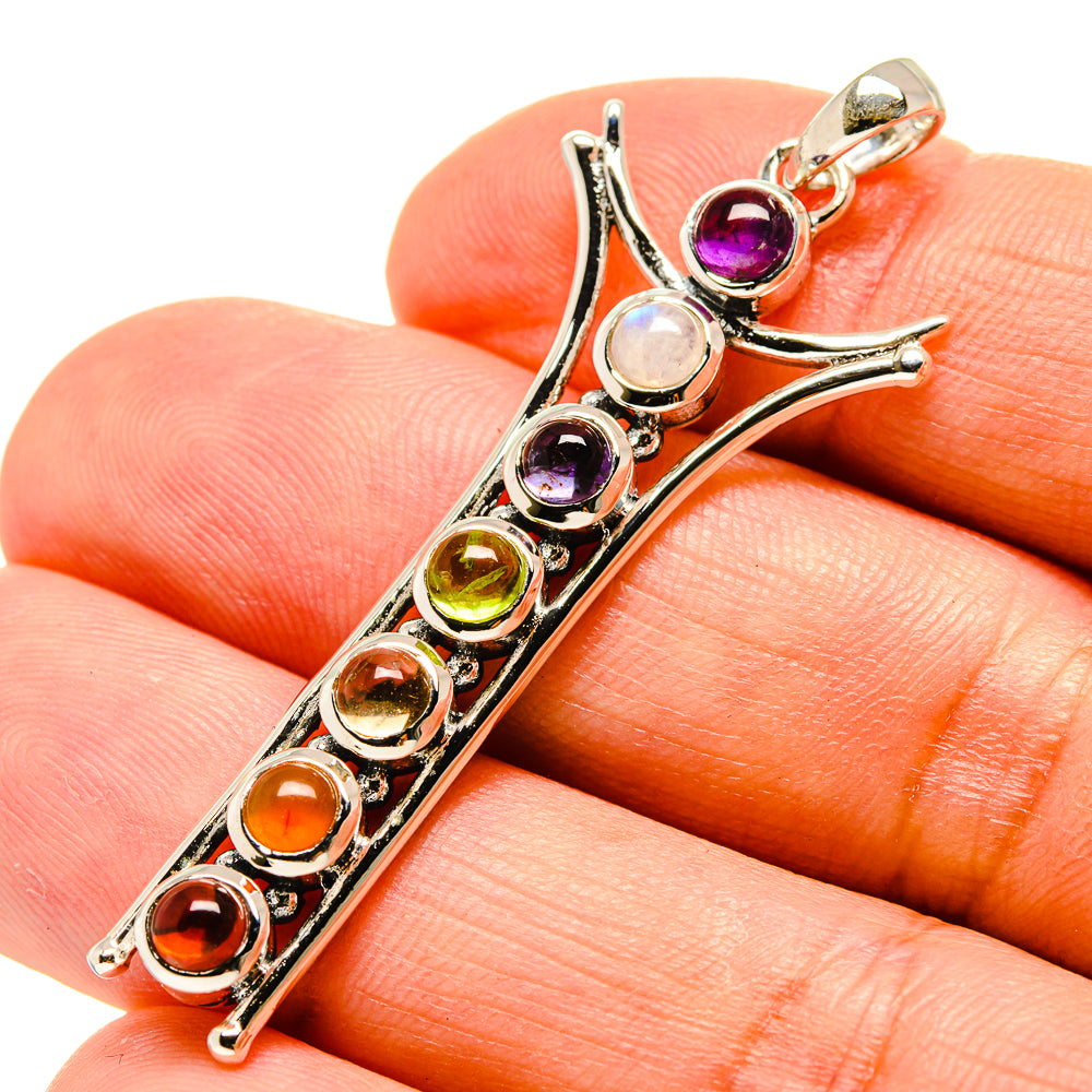Multi-Stone Chakra Pendants handcrafted by Ana Silver Co - PD758855