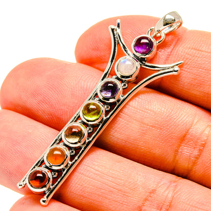 Multi-Stone Chakra Pendants handcrafted by Ana Silver Co - PD758855