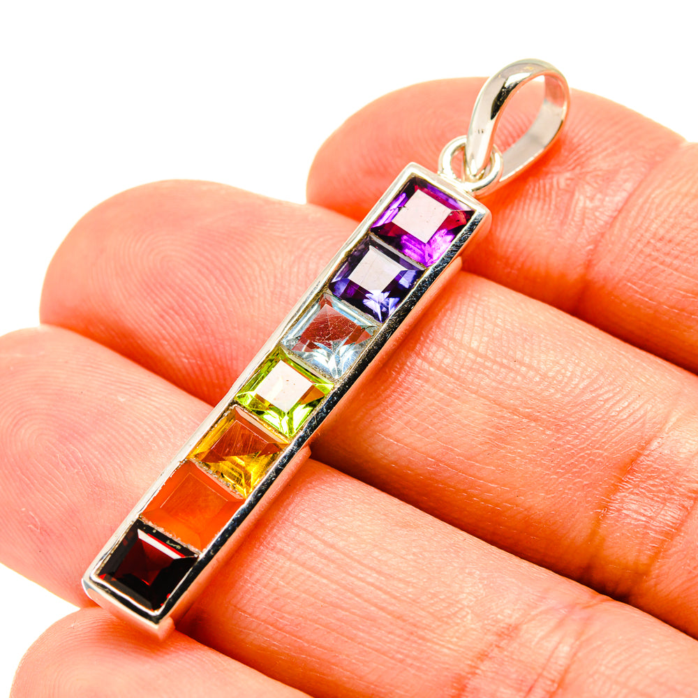Multi-Stone Chakra Pendants handcrafted by Ana Silver Co - PD758856