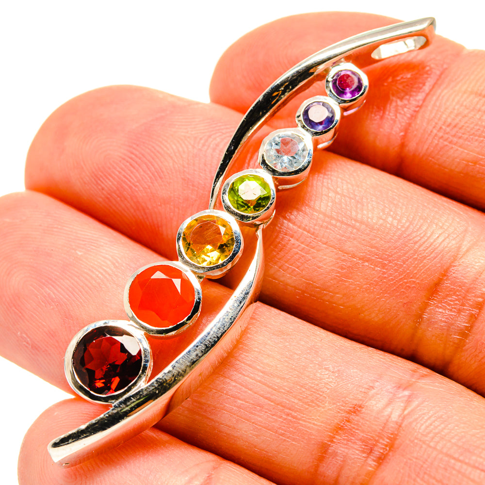Multi-Stone Chakra Pendants handcrafted by Ana Silver Co - PD758863