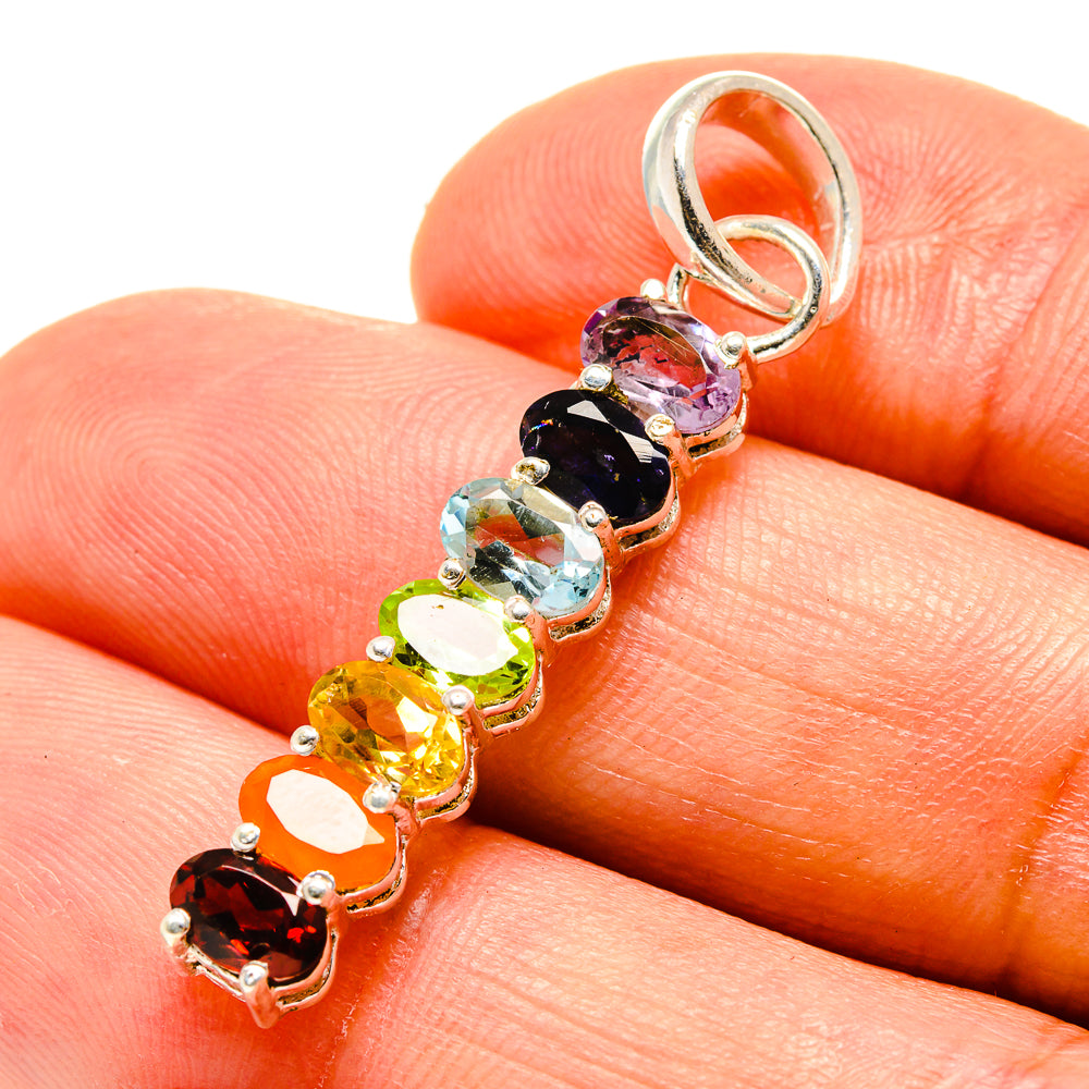 Multi-Stone Chakra Pendants handcrafted by Ana Silver Co - PD758864