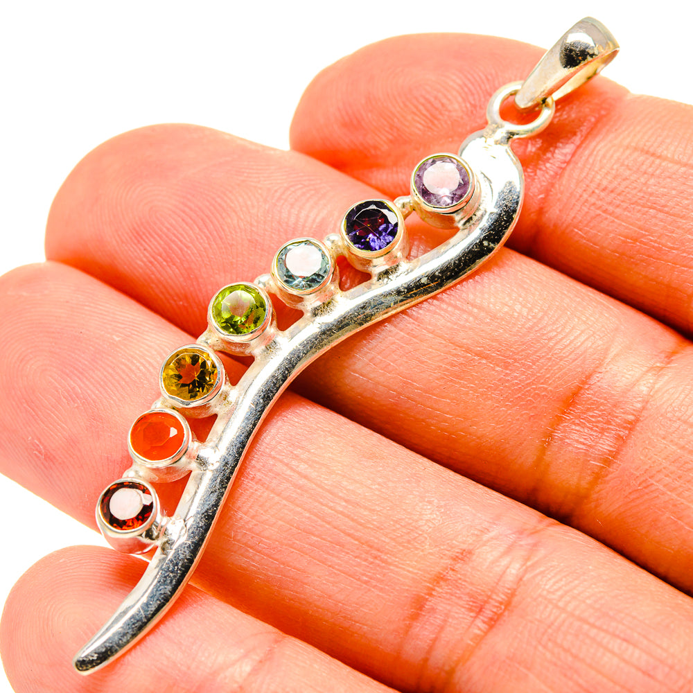 Multi-Stone Chakra Pendants handcrafted by Ana Silver Co - PD758866
