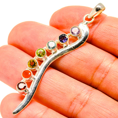 Multi-Stone Chakra Pendants handcrafted by Ana Silver Co - PD758866