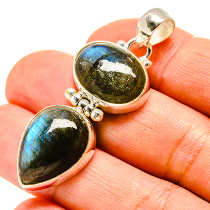 Labradorite Pendants handcrafted by Ana Silver Co - PD758873