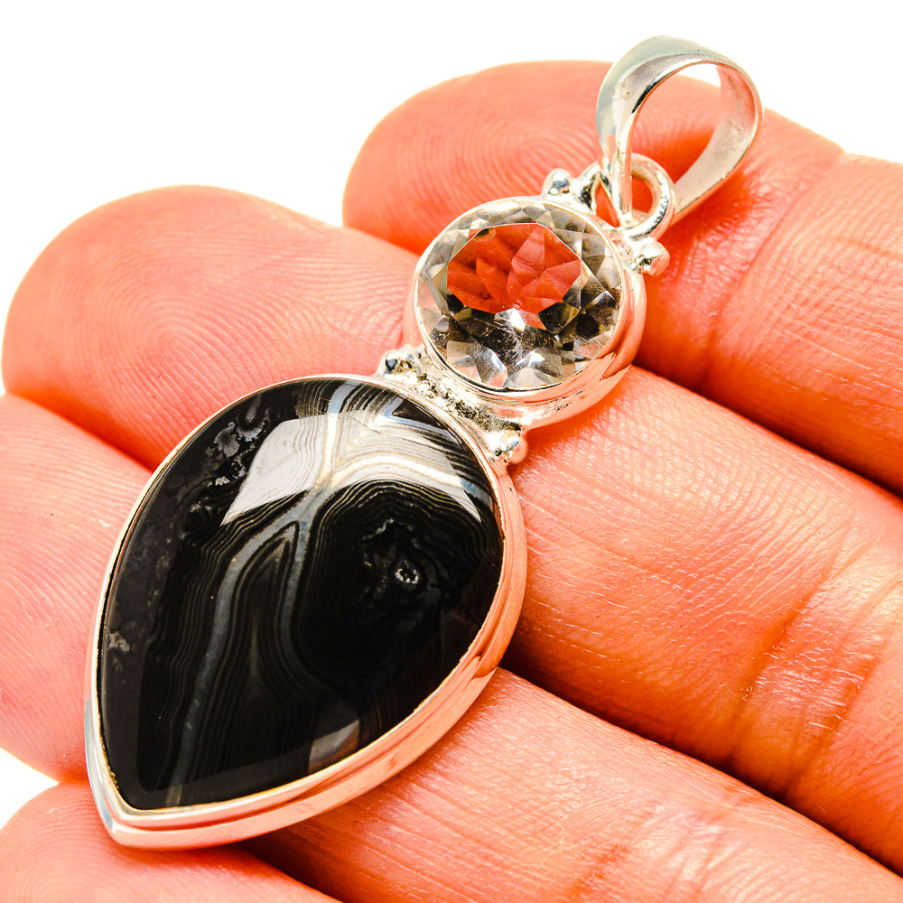 Psilomelane Pendants handcrafted by Ana Silver Co - PD758875