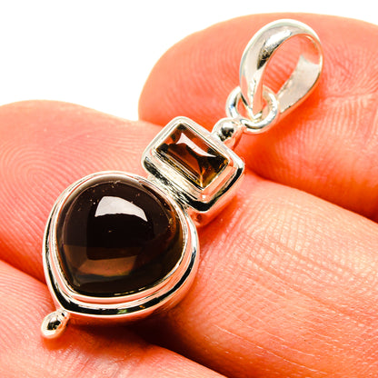Smoky Quartz Pendants handcrafted by Ana Silver Co - PD758879
