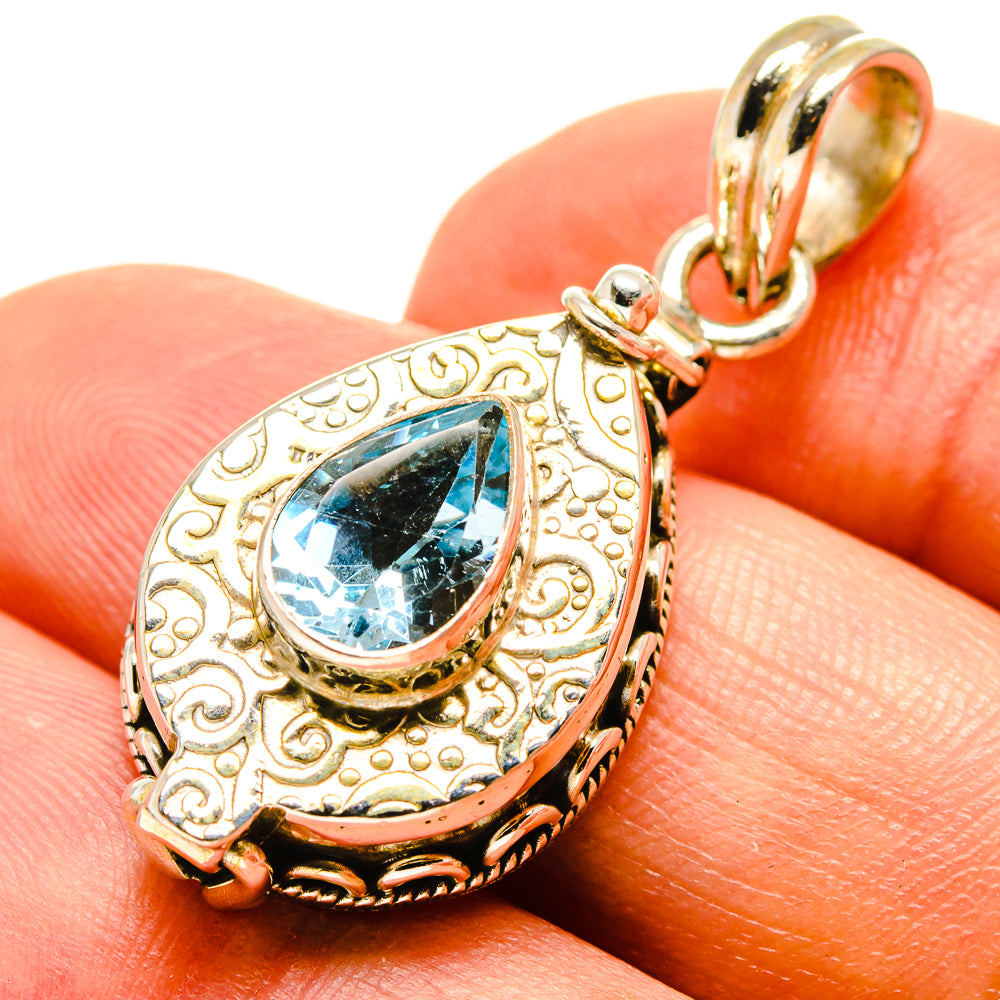 Blue Topaz Pendants handcrafted by Ana Silver Co - PD758887
