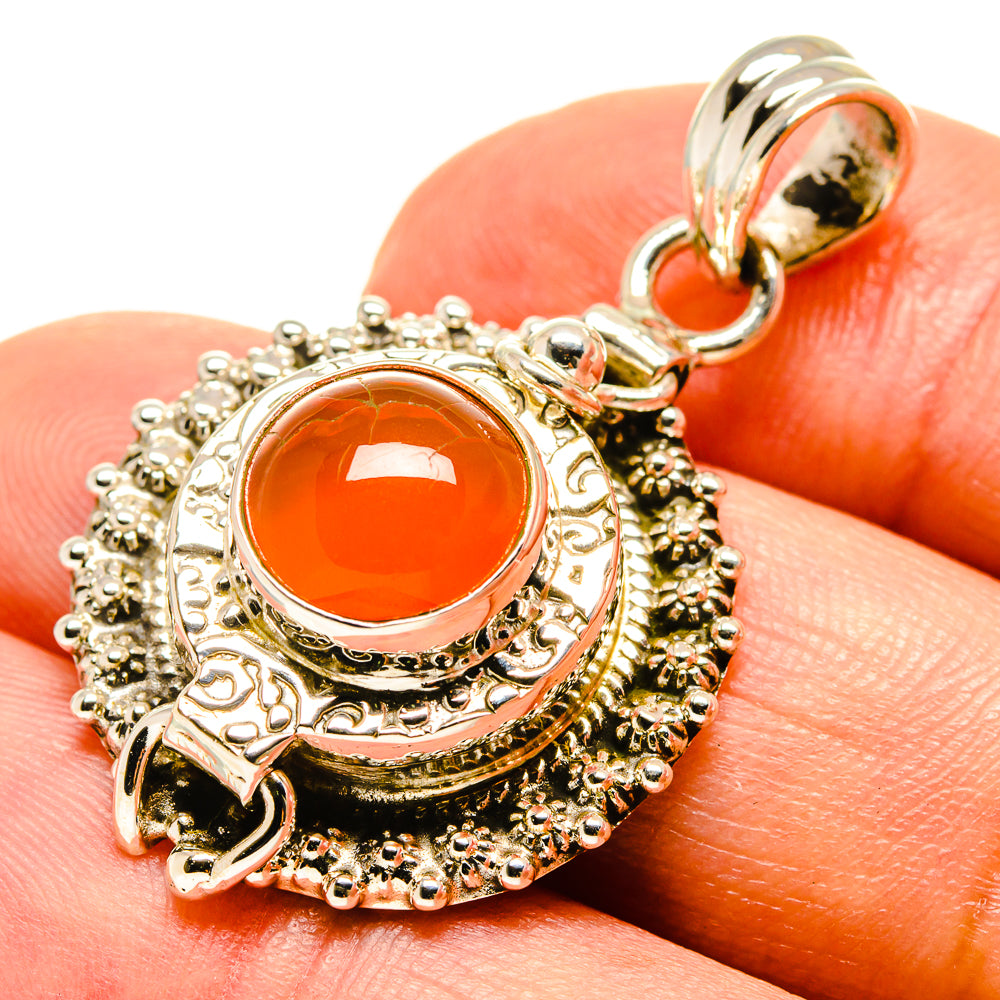 Carnelian Pendants handcrafted by Ana Silver Co - PD758890