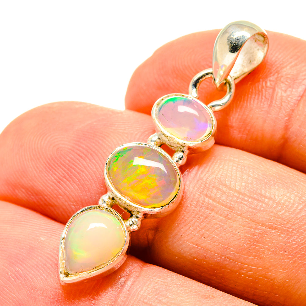 Ethiopian Opal Pendants handcrafted by Ana Silver Co - PD758895