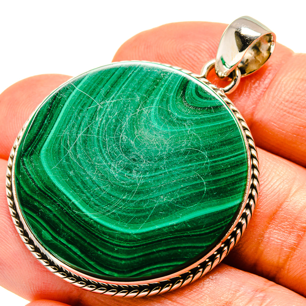 Malachite Pendants handcrafted by Ana Silver Co - PD758905