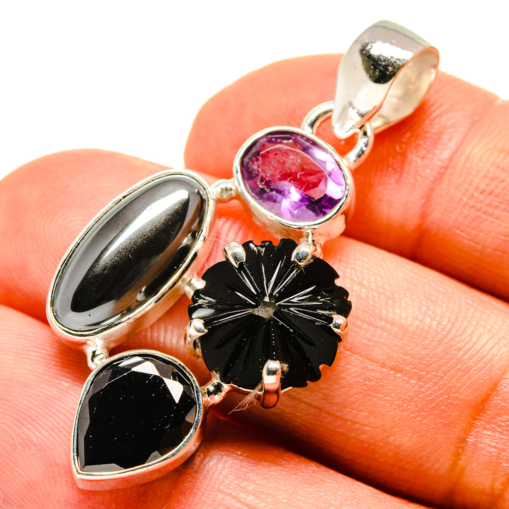 Black Onyx Pendants handcrafted by Ana Silver Co - PD758907