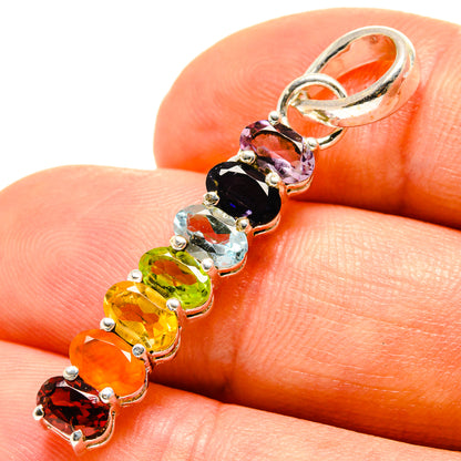 Multi-Stone Chakra Pendants handcrafted by Ana Silver Co - PD758909