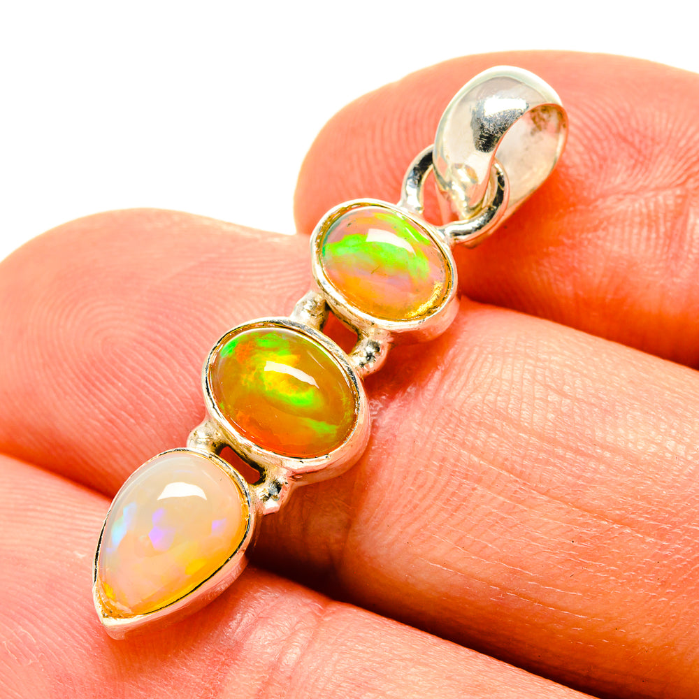 Ethiopian Opal Pendants handcrafted by Ana Silver Co - PD758912