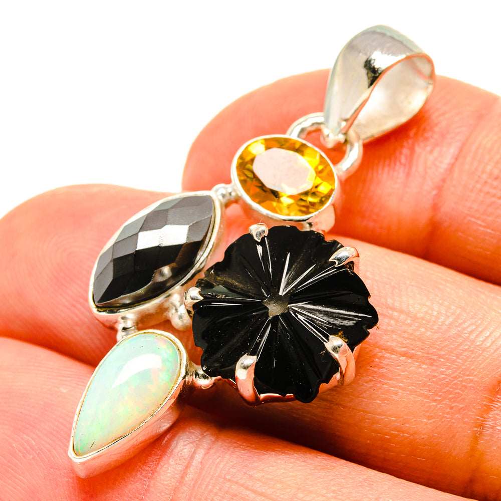 Black Onyx Pendants handcrafted by Ana Silver Co - PD758927