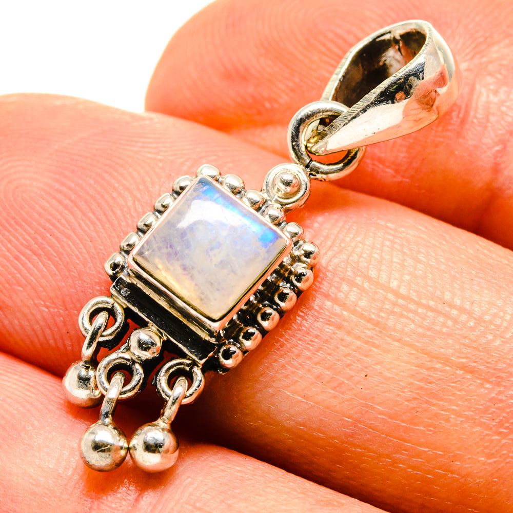 Rainbow Moonstone Pendants handcrafted by Ana Silver Co - PD758934