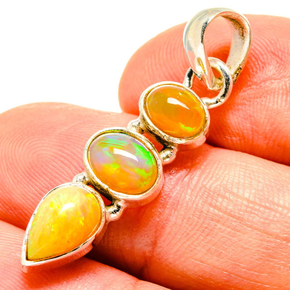 Ethiopian Opal Pendants handcrafted by Ana Silver Co - PD758939
