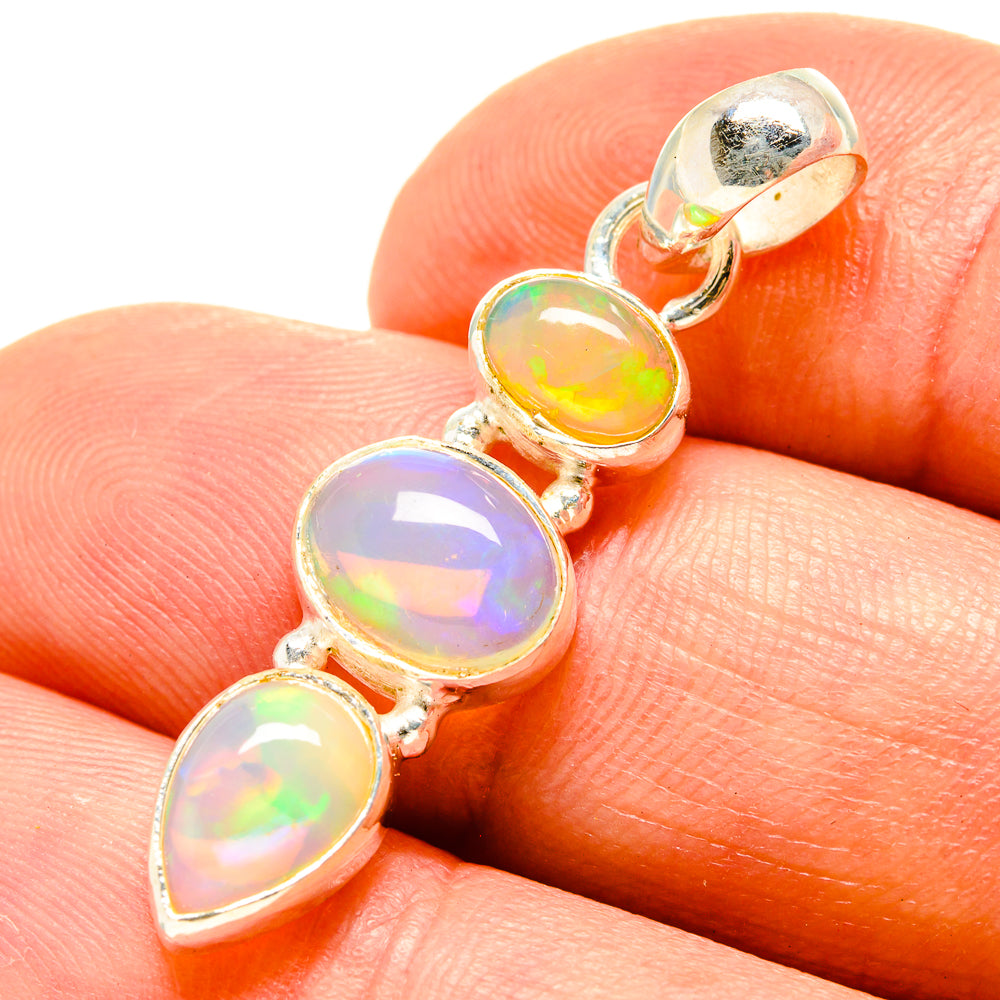 Ethiopian Opal Pendants handcrafted by Ana Silver Co - PD758948