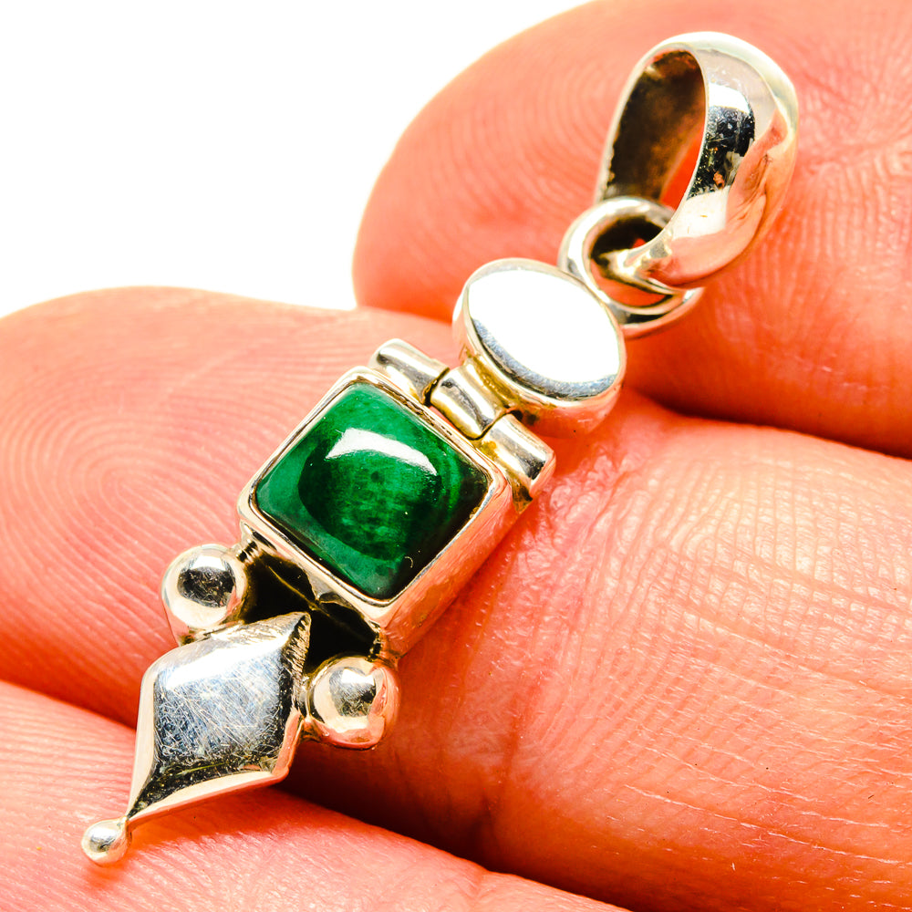 Malachite Pendants handcrafted by Ana Silver Co - PD758949