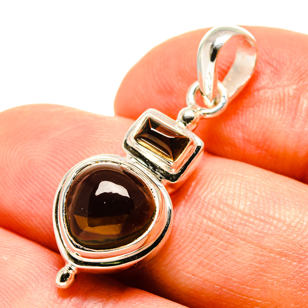 Smoky Quartz Pendants handcrafted by Ana Silver Co - PD758954
