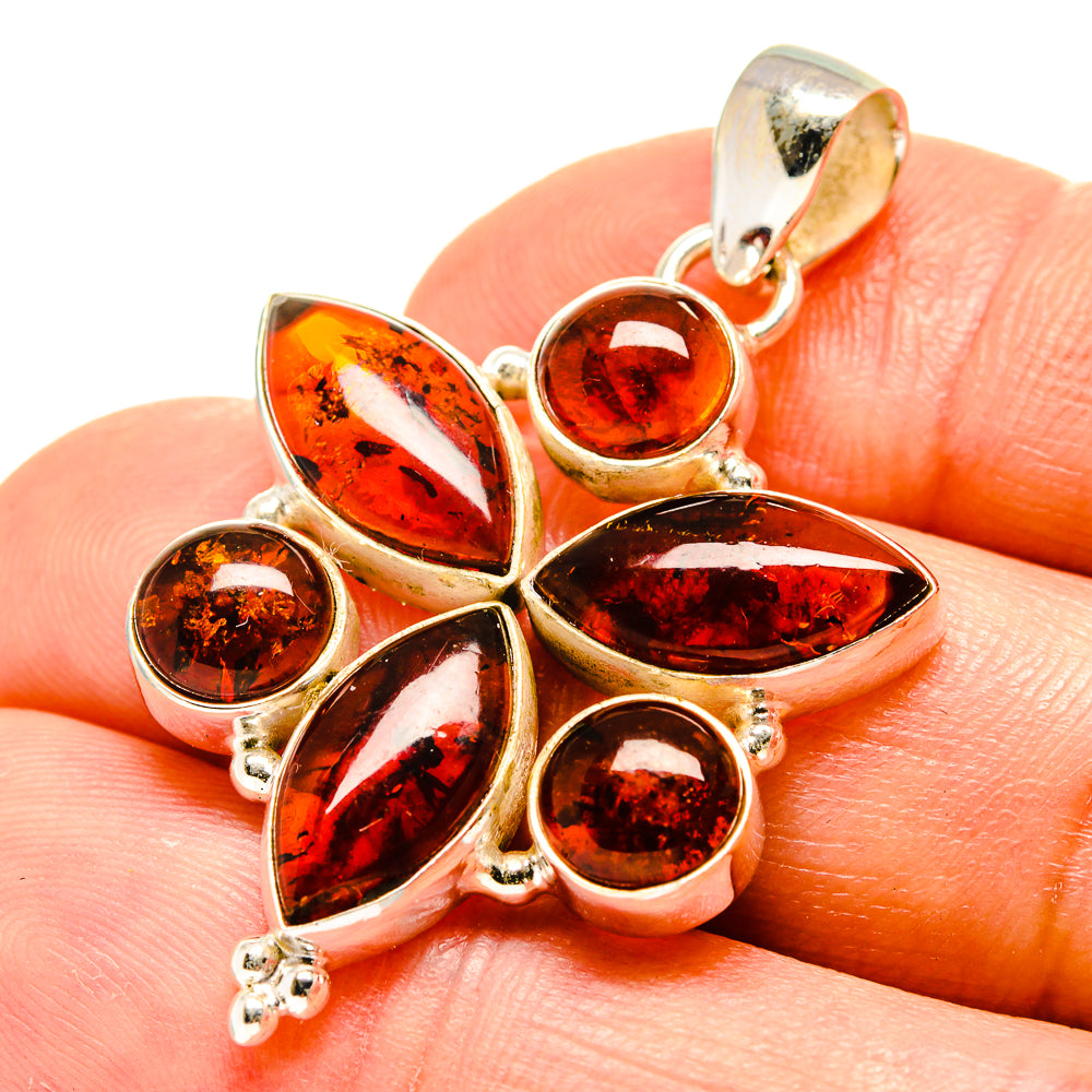 Baltic Amber Pendants handcrafted by Ana Silver Co - PD758959