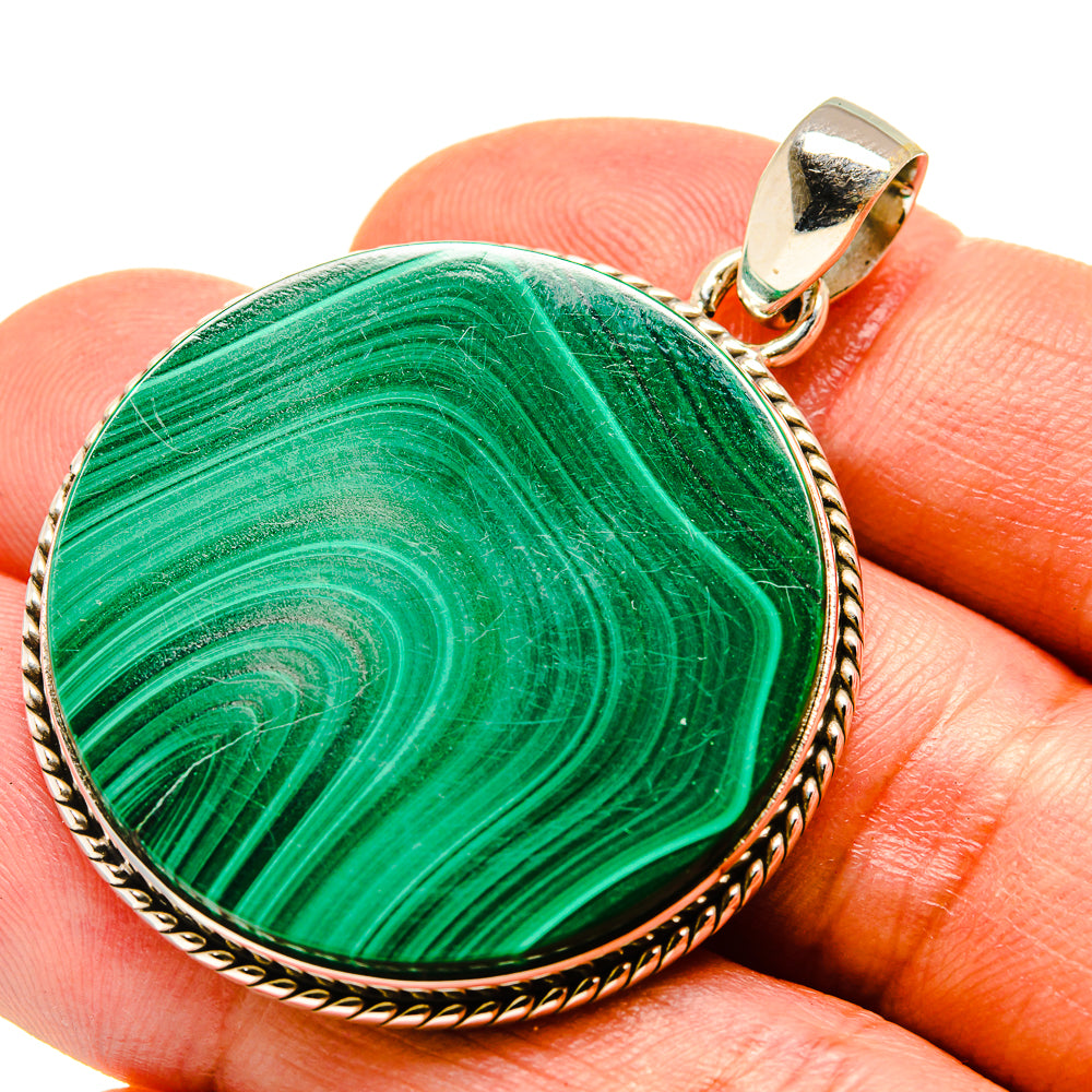 Malachite Pendants handcrafted by Ana Silver Co - PD758962