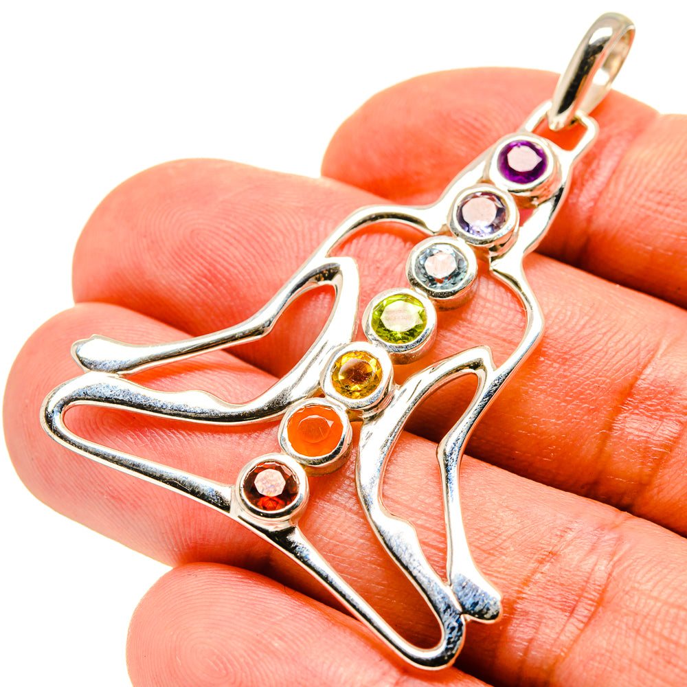 Multi-Stone Chakra Pendants handcrafted by Ana Silver Co - PD758968