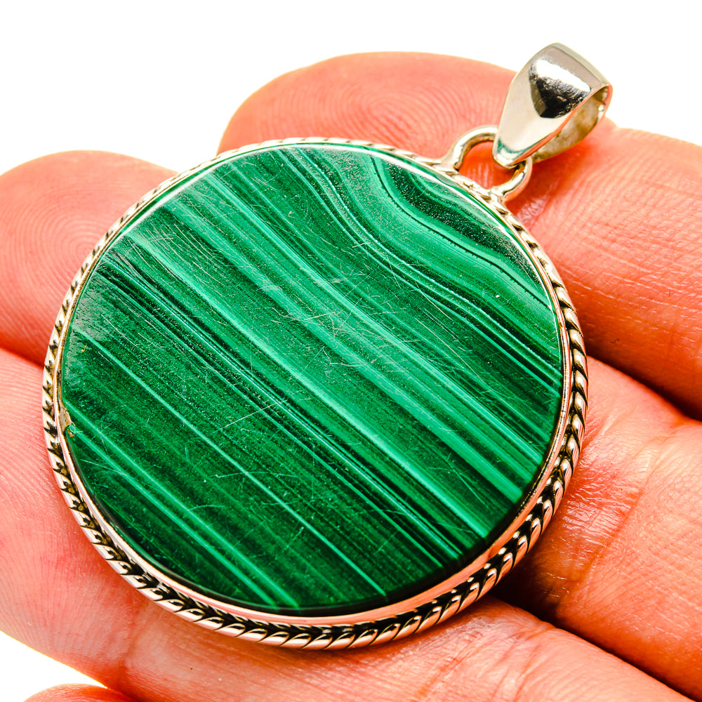 Malachite Pendants handcrafted by Ana Silver Co - PD758970