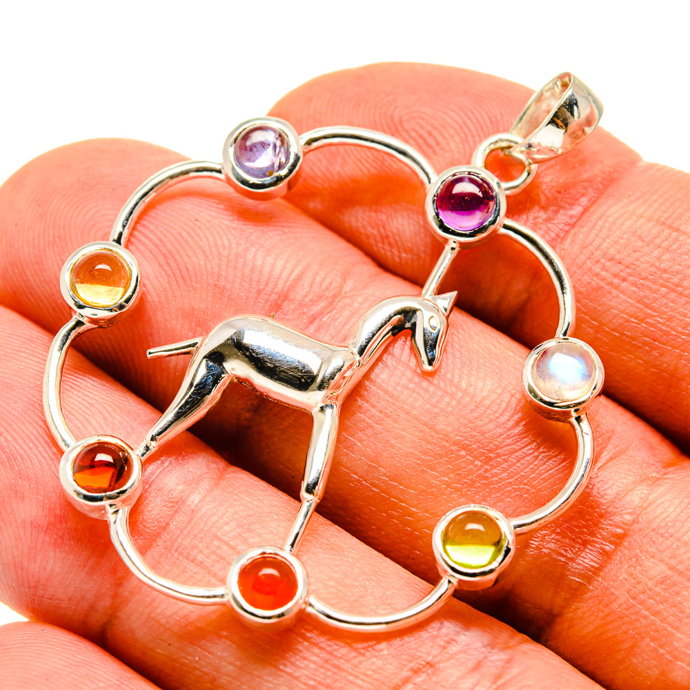 Multi-Stone Chakra Pendants handcrafted by Ana Silver Co - PD758973