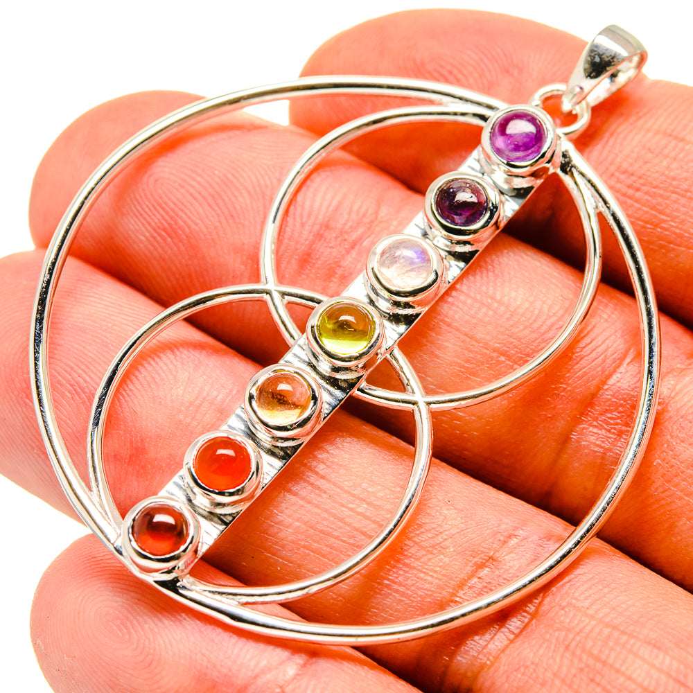 Multi-Stone Chakra Pendants handcrafted by Ana Silver Co - PD758974