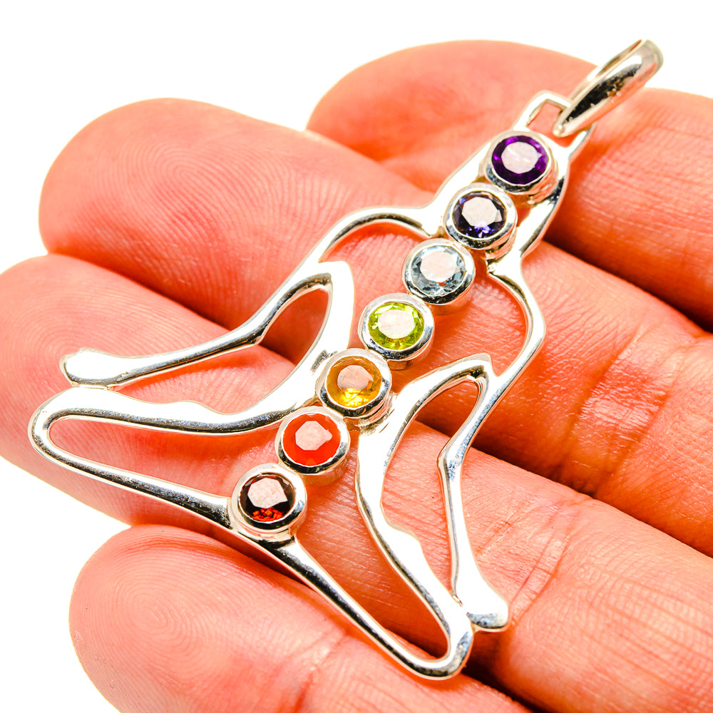 Multi-Stone Chakra Pendants handcrafted by Ana Silver Co - PD758975