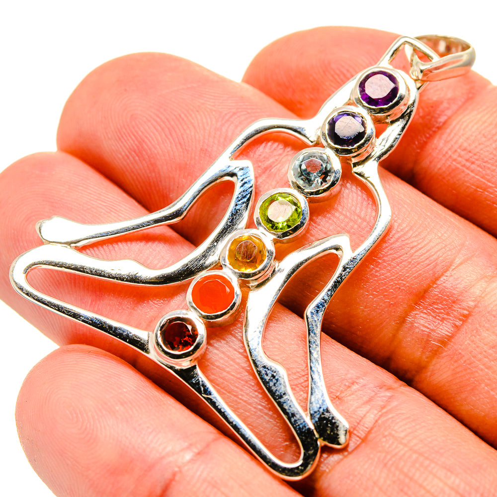 Multi-Stone Chakra Pendants handcrafted by Ana Silver Co - PD758977