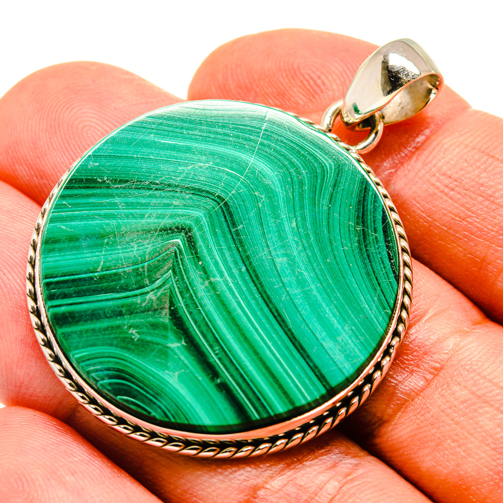 Malachite Pendants handcrafted by Ana Silver Co - PD758979