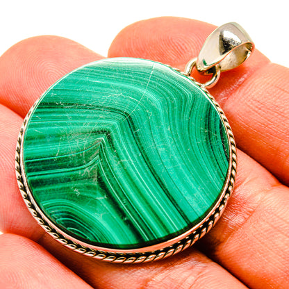 Malachite Pendants handcrafted by Ana Silver Co - PD758979
