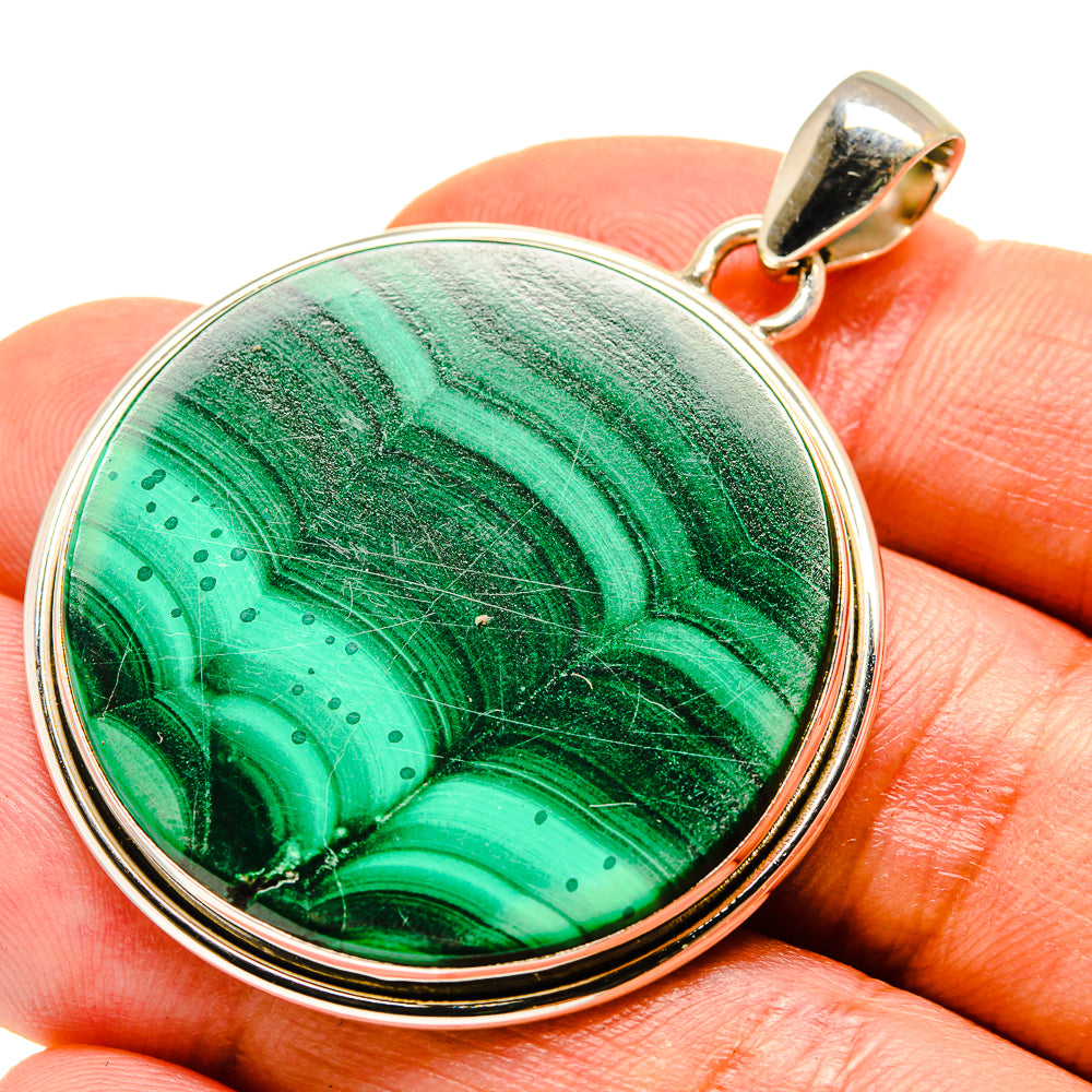 Malachite Pendants handcrafted by Ana Silver Co - PD758980