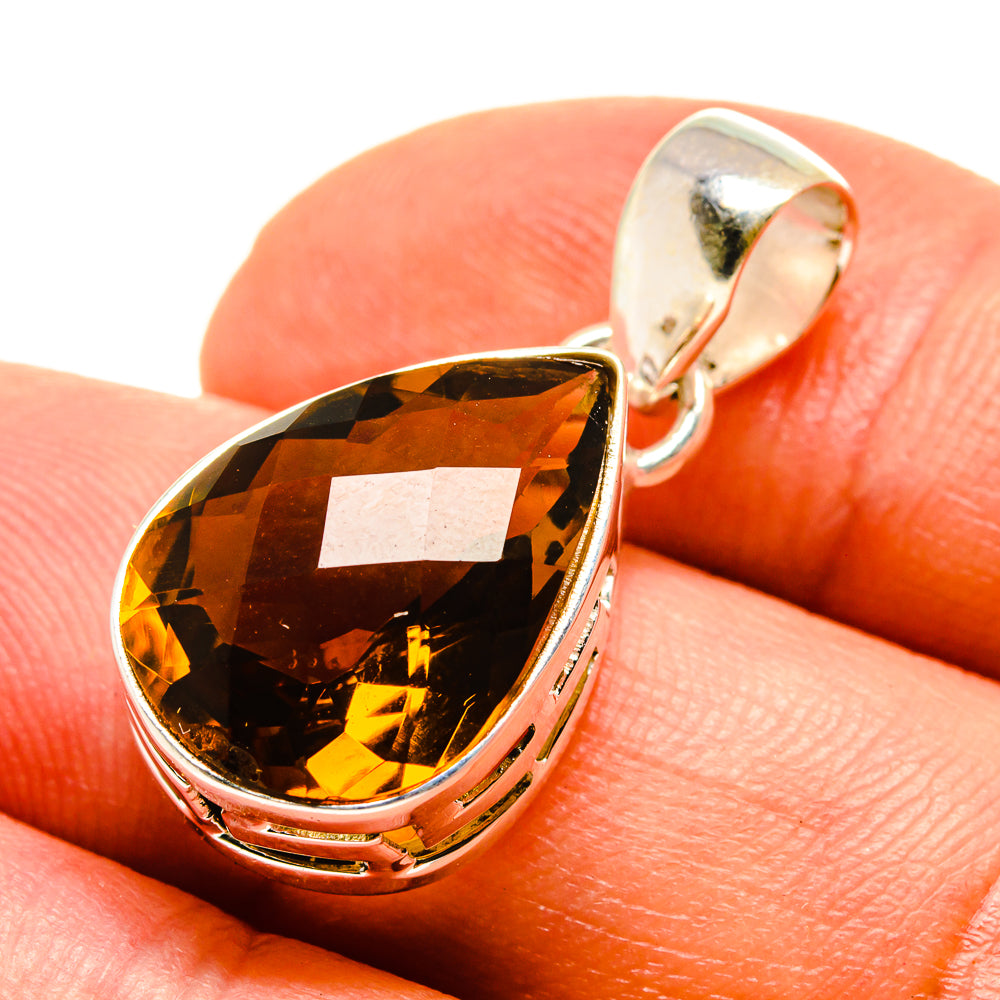 Mandarin Citrine Pendants handcrafted by Ana Silver Co - PD758993