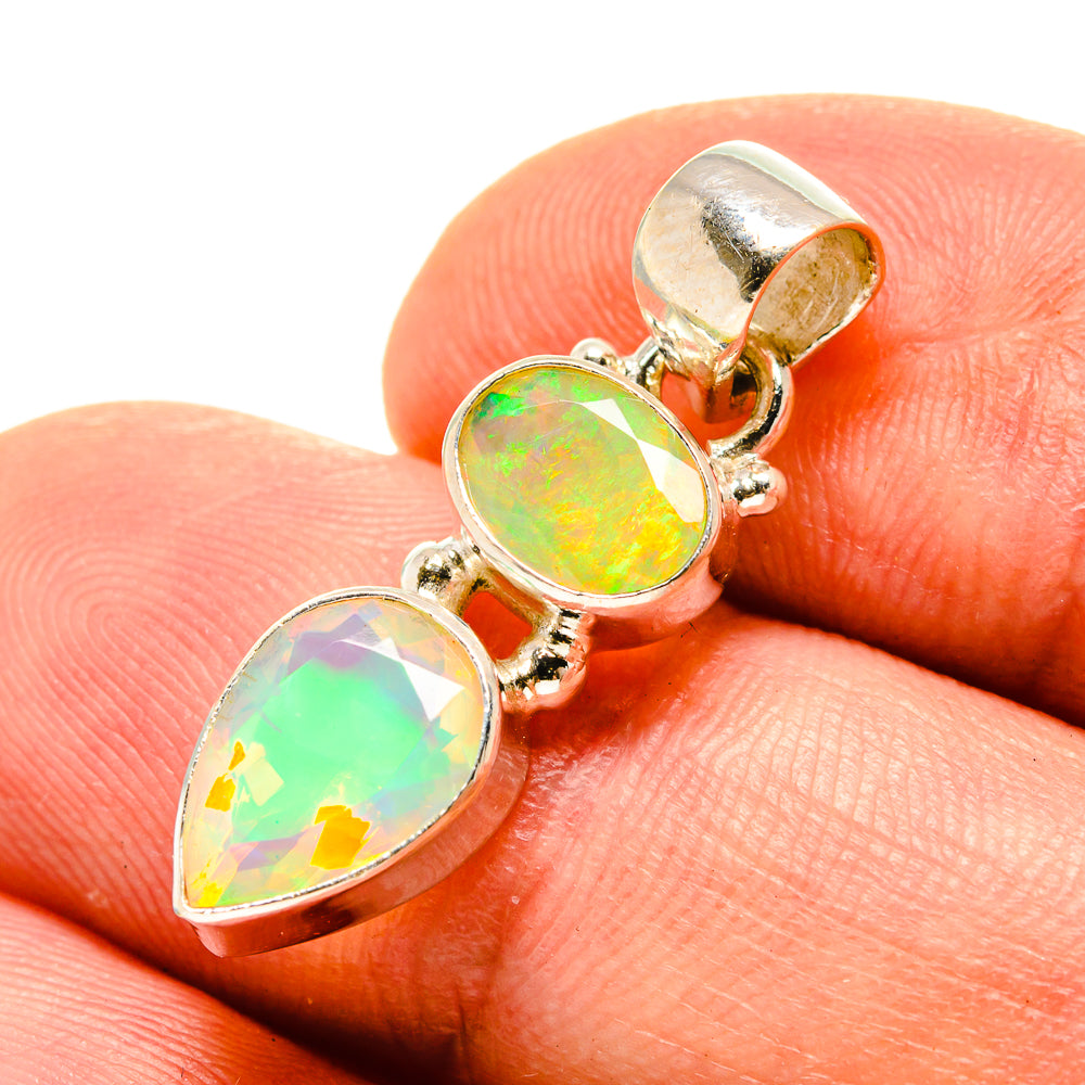 Ethiopian Opal Pendants handcrafted by Ana Silver Co - PD758994