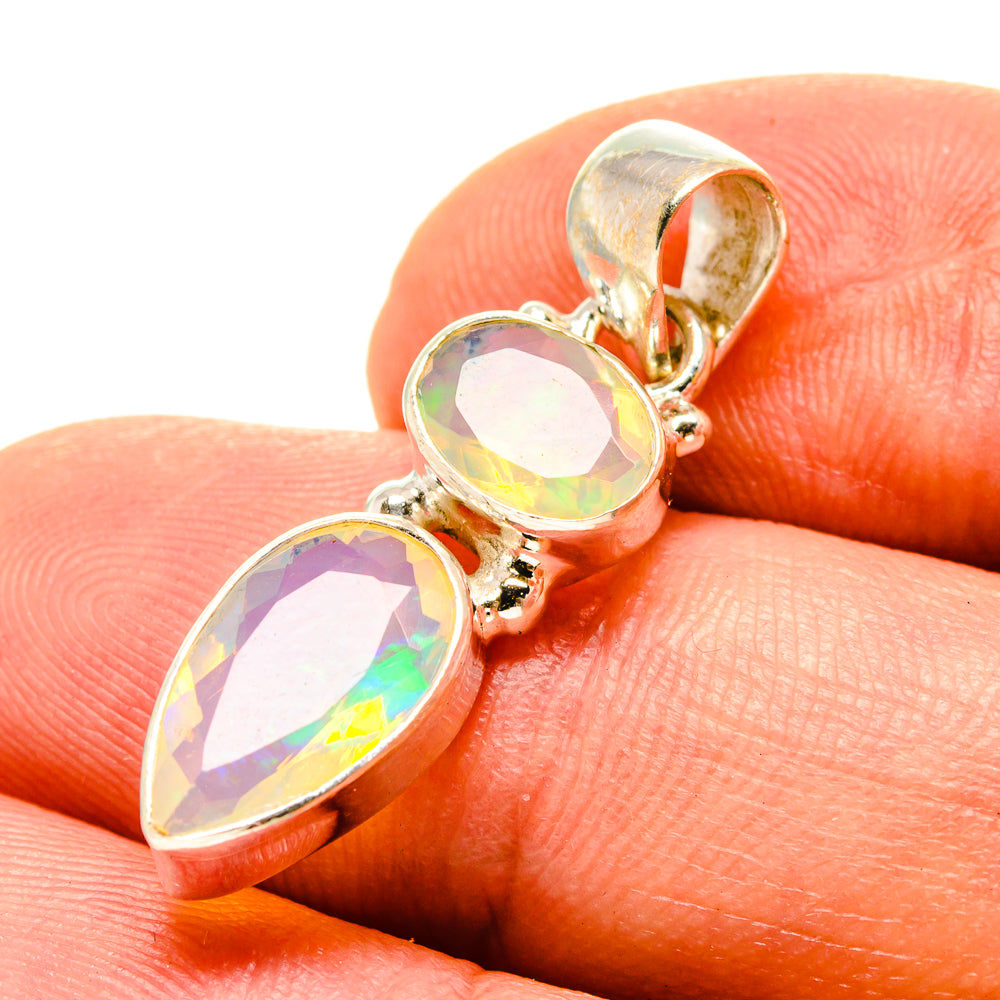 Ethiopian Opal Pendants handcrafted by Ana Silver Co - PD758995