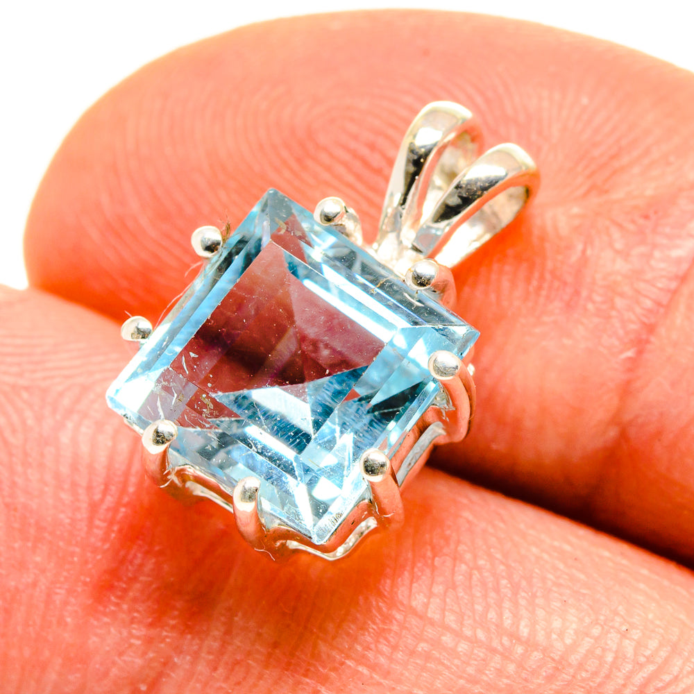Blue Topaz Pendants handcrafted by Ana Silver Co - PD758997
