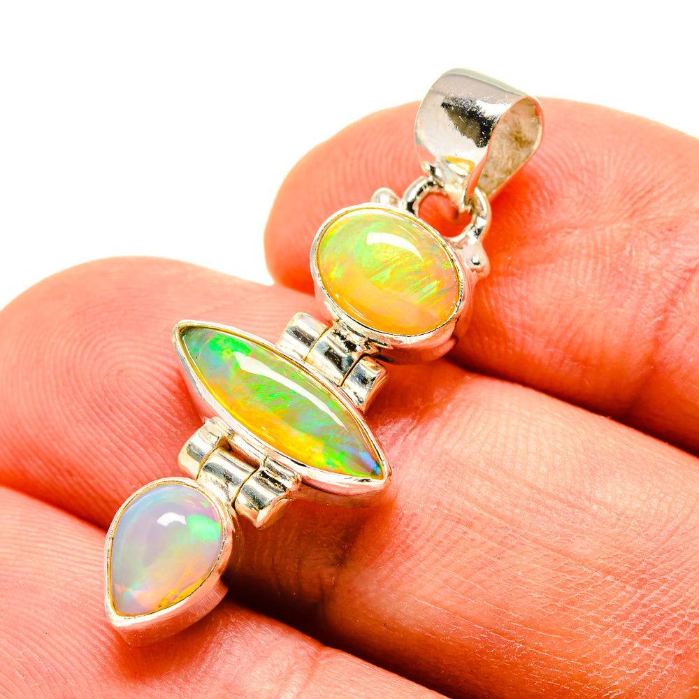 Ethiopian Opal Pendants handcrafted by Ana Silver Co - PD759010