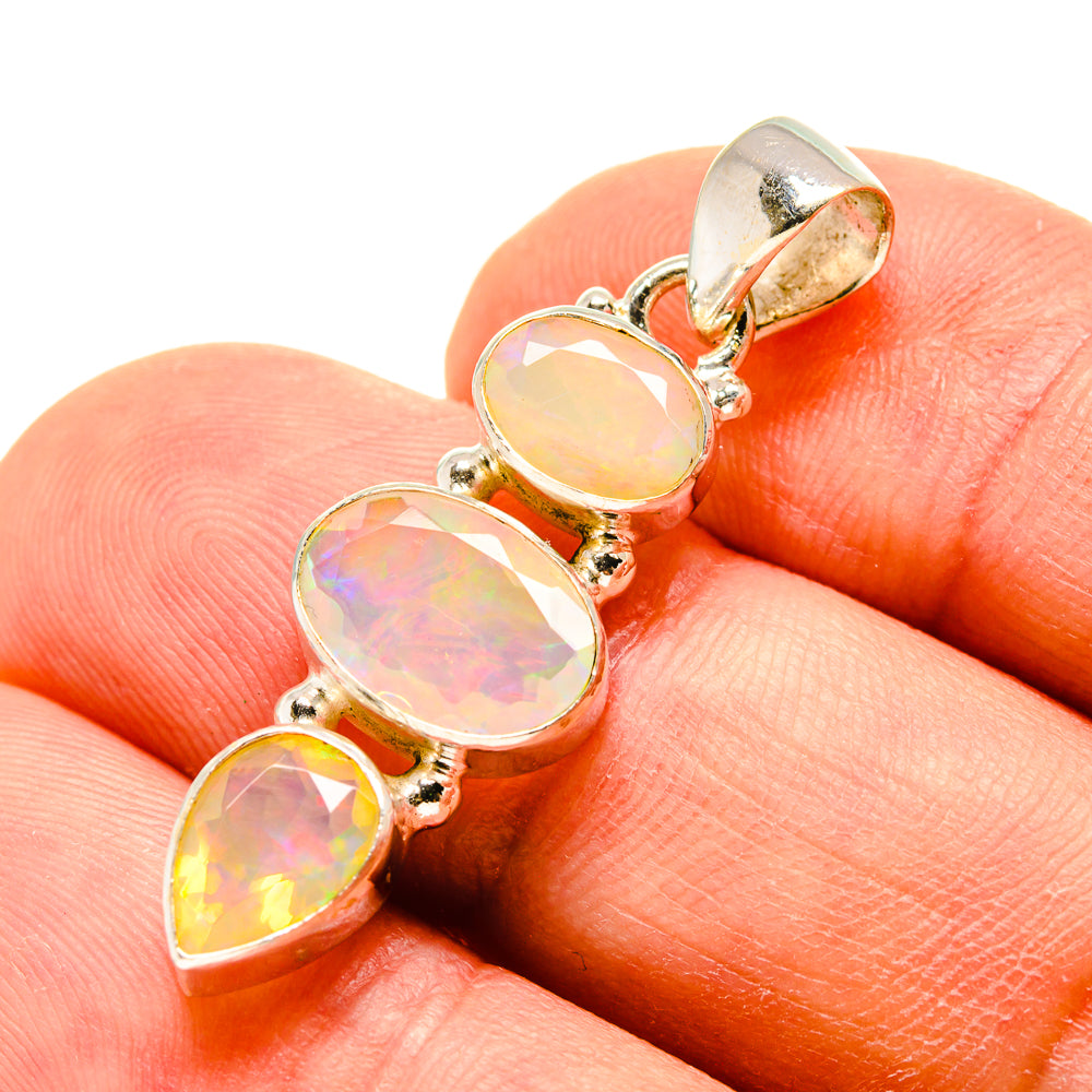 Ethiopian Opal Pendants handcrafted by Ana Silver Co - PD759011