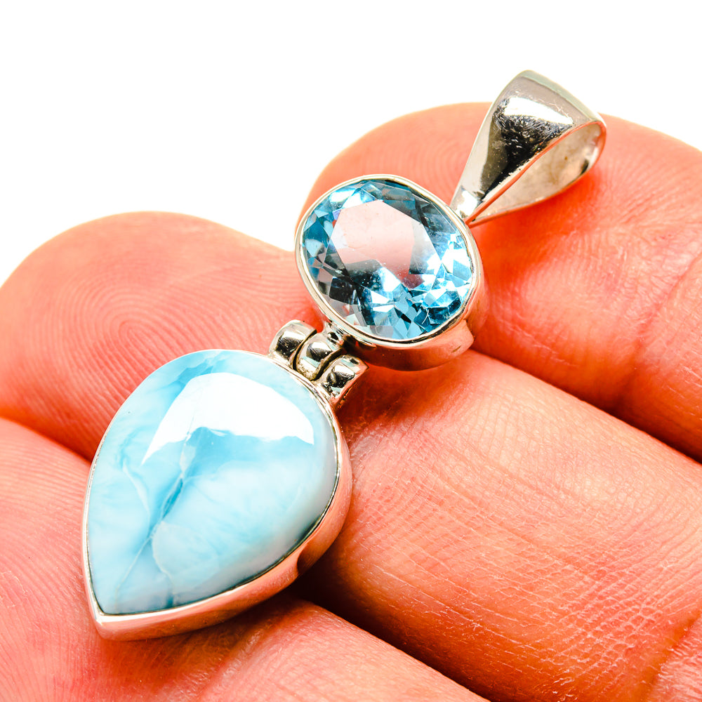 Larimar Pendants handcrafted by Ana Silver Co - PD759012