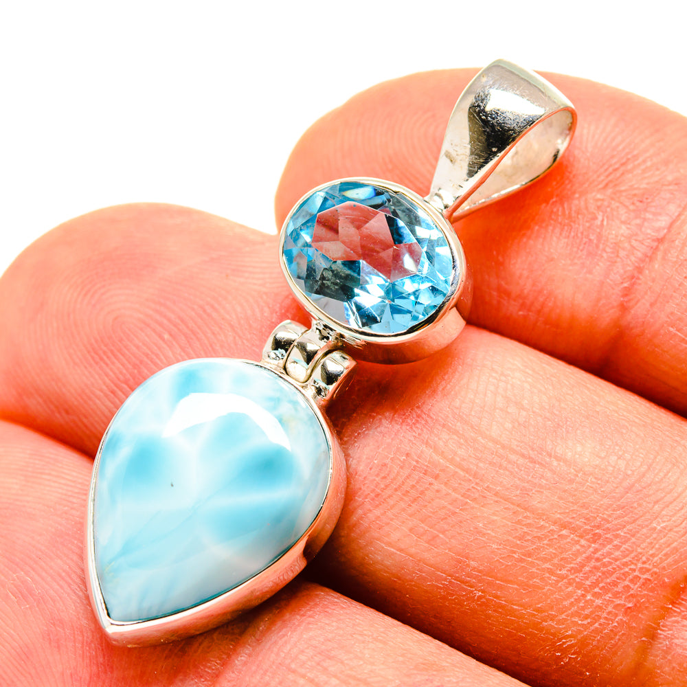 Larimar Pendants handcrafted by Ana Silver Co - PD759013