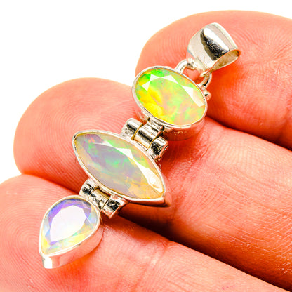 Ethiopian Opal Pendants handcrafted by Ana Silver Co - PD759016